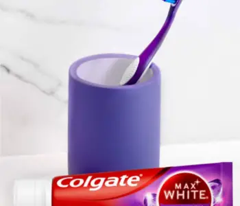 Purple toothpaste